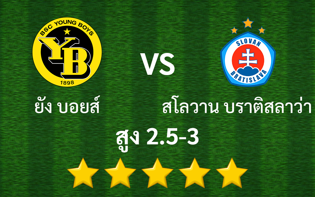 ยัง บอยส์ vs สโลวาน บราติสลาว่า สกอร์สูง
